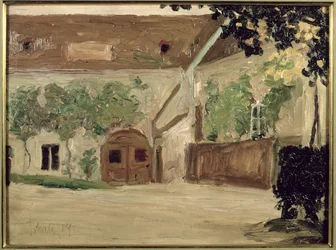 Die Tischlerwerkstatt in Klosterneuburg, 1907